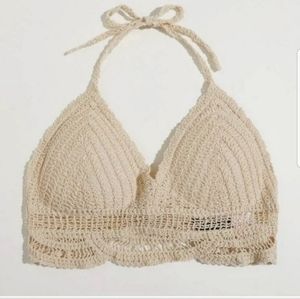 Crochet bikini top